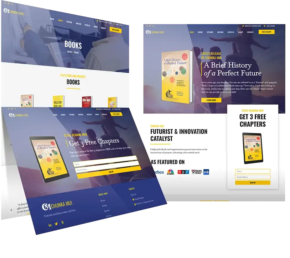 custom author websites